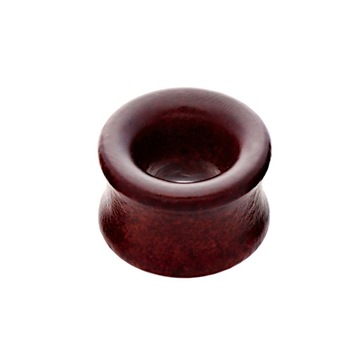 ДЕРЕВЯННАЯ ЗАГЛУШКА ТУННЕЛЬ БАМБУК МАХАГОНИ 16 мм