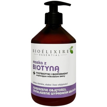 Bioelixire Biotyna maska wzmacniająca włosy 500 ml