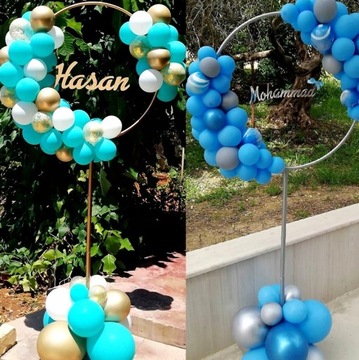 Стенд Рамка Воздушные Шары Свадьба День Рождения Украшения Причастный Бал Свадебный раунд