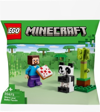 LEGO Minecraft Steve i mała panda 30672