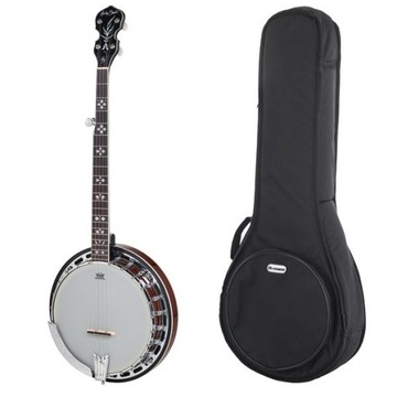 Harley Benton BJ-55Pro 5 String Banjo pięciostrunowe + pokrowiec