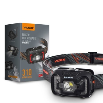 Latarka czołowa LED 5W 310lm akumulatorowa czujnik ruchu USB IP65