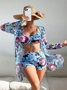 Podzielony trzyczęściowy zestaw seksownych bikini