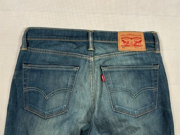 Levis Spodnie Jeansy Męskie Unikat Klasyk Logo 511 W32 L32