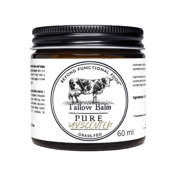 Balsam z łoju bez dodatków - PURE Unscented Tallow Balm 60 ml grass fed