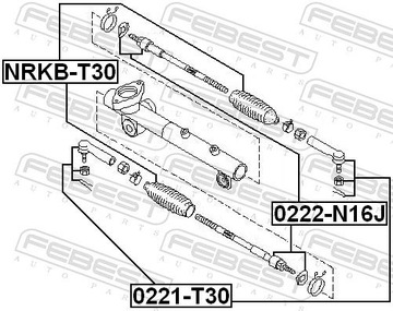 КРЫШКА ПЕРЕКЛЮЧЕНИЯ ПЕРЕДНИХ КОЛЕС NRKB-T30 FEBEST