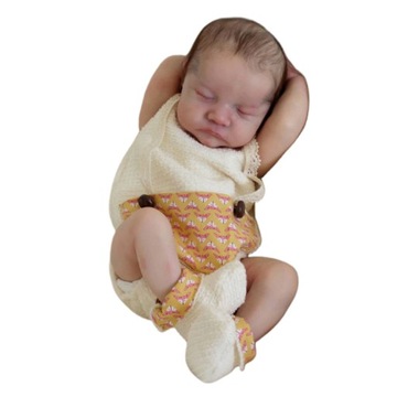 Śpiąca Lalka Reborn z Zamkniętymi Oczami 45cm C