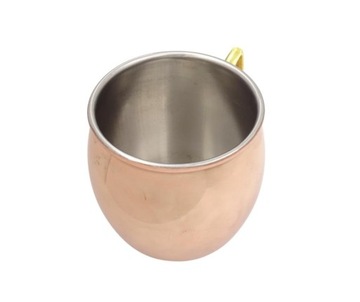 Медная стальная кружка, покрытая слоем меди ММ.