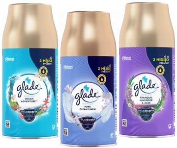 GLADE Zapasy do dyfuzora Ocean Adventure, Pure, Lavender & Aloe MIX