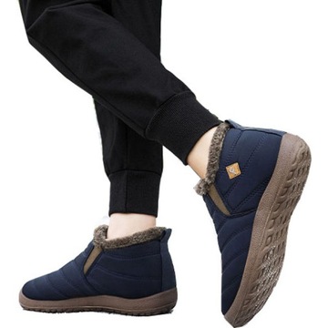 НОВЫЕ ТЕПЛЫЕ ЗИМНИЕ МУЖСКИЕ СНЕЖНЫЕ БОТИНКИ, НЕСКОЛЬЗЯЩИЕ, УТЕПЛЕННЫЕ БОТИНКИ