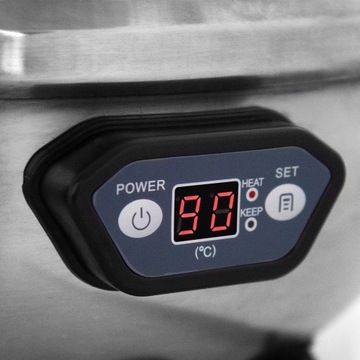 Подогреватель для супа - 9 литров - Цифровой - Нержавеющая сталь