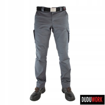 DuduWork РАБОЧИЕ БРЮКИ по охране труда и технике безопасности Серые Elastic 50