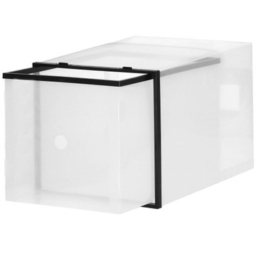 КОРОБКА-КОНТЕЙНЕР-ОРГАНИЗАТОР ДЛЯ ОБУВИ С ЯЩИКОМ ДЛЯ ШКАФА 20,5х28х20см