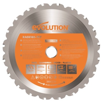 Piła Tarcza TCT wielozadaniowa EVO RAGE 185 20z