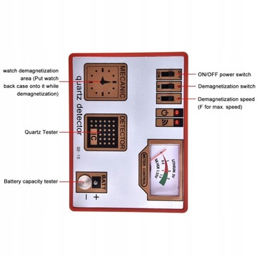 Размагничивание часов 4см Кварцевый тестер