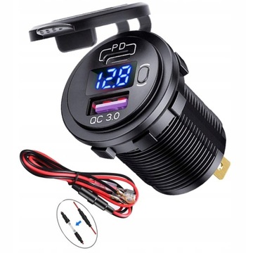 ŁADOWARKA MOTOCYKLOWA WOLTOMIERZ QC PD 3.0