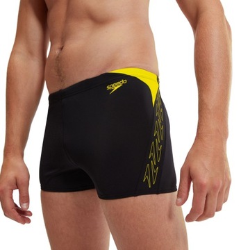 SPEEDO STROJE PLYWACKIE MEN'S HYPERBOOM SPL ASHT AM BLACK/YELLOW 8-00302016