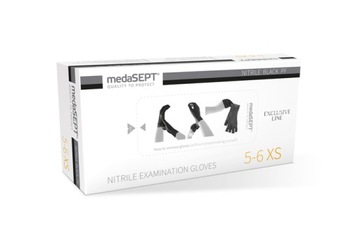 RĘKAWICZKI NITRYLOWE MEDASEPT BLACK XL - 100 sztuk