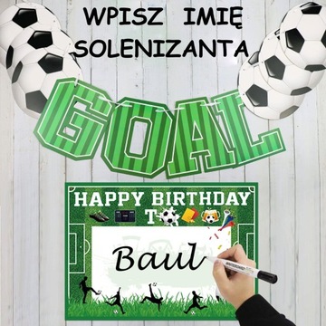 Набор на день рождения, украшения, воздушные шары, гирлянда на день рождения футболиста