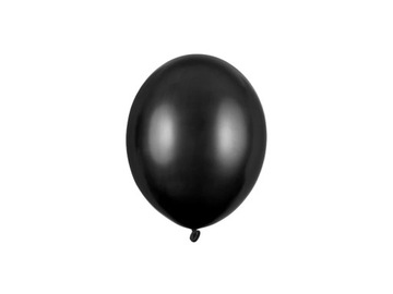 Balony Metaliczne Czarne Urodziny Wesele Sylwester 12cm 5 cali 100szt.