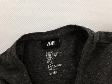 H&M dresowa KOSZULKA wygodna MELANŻ _ S