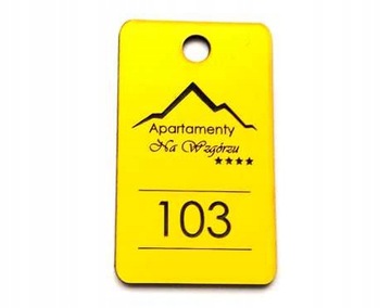 Брелоки для гардеробных брелок ДВУХСТОРОННИЕ ЦИФРЫ 6х3 см 10 шт.