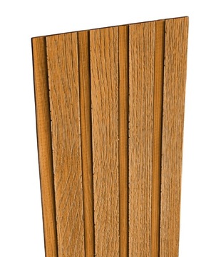 Гибкая фасадная доска Э-Ламель ЗОЛОТОЙ ДУБ - 1,06 м2 МС