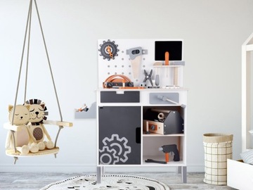 Большая деревянная мастерская + инструменты и ящик для творчества ZA4836