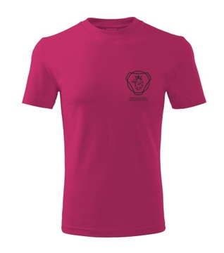 Koszulka T-shirt męska D277P SCANIA CIĘŻARÓWKI TIR różowa rozm XXL