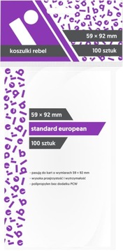 Koszulki Rebel 59x92 mm Standard European