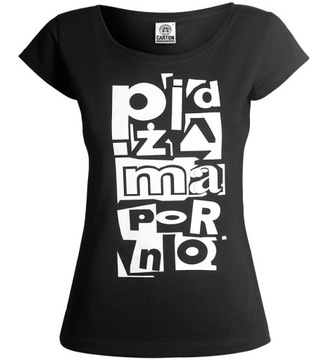 bluzka damska PIDŻAMA PORNO - LOGO [M]