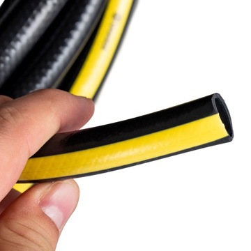 Садовый шланг 1/2 дюйма, 3 слоя, прочный, долговечный, 30 м, черный цвет, Bradas