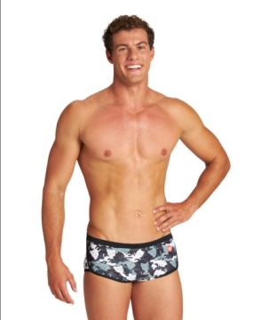 H1166 ARENA CRAZY CAMO CATS КОРОТКИЕ МУЖСКИЕ плавки с низкой посадкой D5 UK34 F85