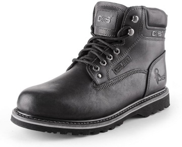 CZARNE BUTY ROBOCZE BEZ PODNOSKA FARMERKI r. 42