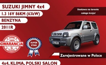 Suzuki Jimny III Standard 1.3 VVT 85KM 2011 Suzuki Jimny 2011R 4x4, POLSKI SALON, Klimatyz...