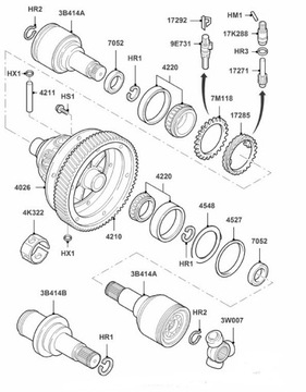 GUFERO LESK (40X55X8) VOLVO C30 S40 II V50 FORD B-MAX C-MAX