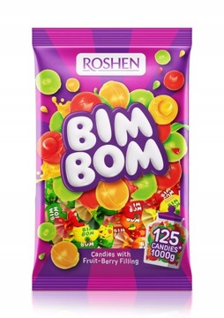 ROSHEN BIM BOM CUKIERKI OWOCOWE 1kg DATA: 2026.05.08