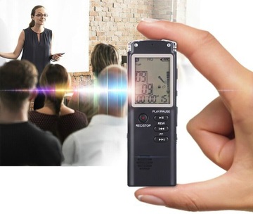 ЦИФРОВОЙ ДИКТОФОН MP3-ПЛЕЕР ПРОФЕССИОНАЛЬНЫЙ ДИКТОФОН 15 ЧАСОВ