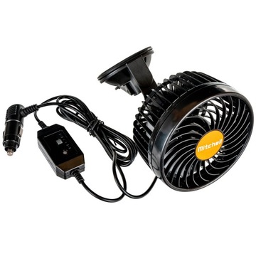 WIATRAK SAMOCHODOWY WENTYLATOR 24V PRZYSSAWKA