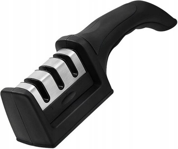 V2 ЧЕРНОЕ ТРЕХФАЗНОЕ КОЛЕСО ДЛЯ ЗАТОЧКИ КУХОННЫХ НОЖЕЙ 3в1