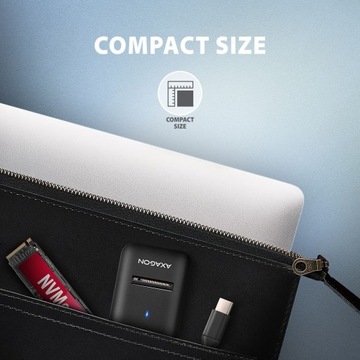 Внешний корпус M.2 SATA/NVMe PCIe USB-C SSD-адаптер 10 Гбит/с Черный