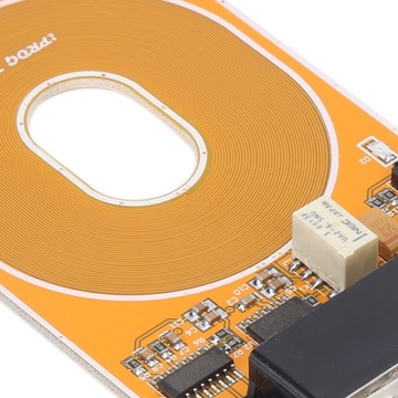 Желтый металлический адаптер RFID-излучателя с функцией защиты от считывания и