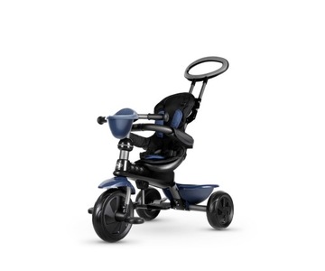 Трехколесная коляска 4 в 1 с поворотной на 360° крышей Cosy Qplay Blue