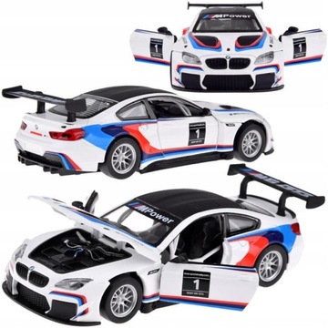 BMW M6 GT3 METAL CAR SUV 1:32 СВЕТ ЗВУК ОТКРЫВАЮЩИЕСЯ ДВЕРИ