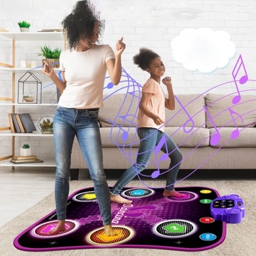 Mata do tańca z Bluetoothem i 6 strzałkami świetlnymi LED 5 trybów gry nowy