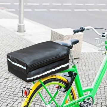 Torba na akumulator do roweru elektrycznego, wodoodporna obudowa akumulatora rowerowego, L czarna