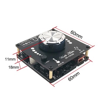 Плата усилителя звука Zk-1002M 2*100 Вт