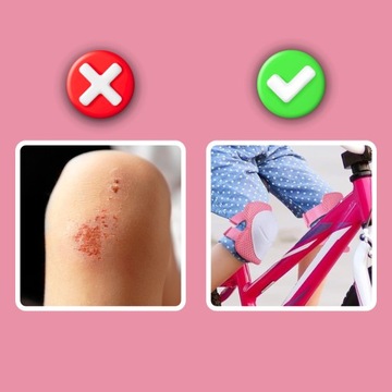 OCHRANIACZE NA KOLANA ŁOKCIE ROLKI ROWER ZESTAW DLA DZIECI RÓŻOWY ROZ. M