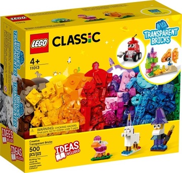 LEGO 11013 CLASSIC KREATYWNE PRZEZROCZYSTE KLOCKI