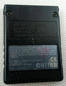 ОРИГИНАЛЬНАЯ КАРТА ПАМЯТИ 8 МБ SCPH-10020 PS2 SONY